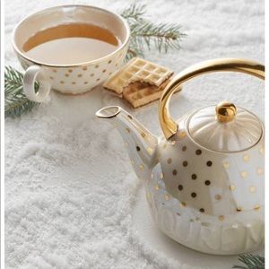 NIB Anthropologie Sweet Sentiment Teapot with Cup